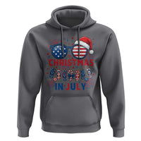 Patriotic USA Sunglasses Christmas In July Graphic Hoodie