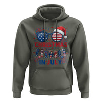 Patriotic USA Sunglasses Christmas In July Graphic Hoodie