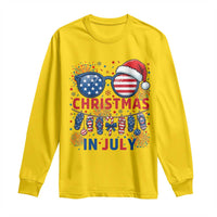 Patriotic USA Sunglasses Christmas In July Graphic Long Sleeve Shirt