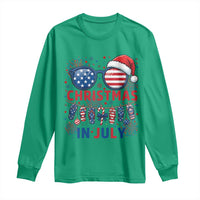 Patriotic USA Sunglasses Christmas In July Graphic Long Sleeve Shirt
