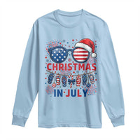 Patriotic USA Sunglasses Christmas In July Graphic Long Sleeve Shirt