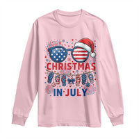 Patriotic USA Sunglasses Christmas In July Graphic Long Sleeve Shirt