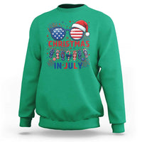 Patriotic USA Sunglasses Christmas In July Graphic Sweatshirt