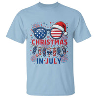 Patriotic USA Sunglasses Christmas In July Graphic T Shirt