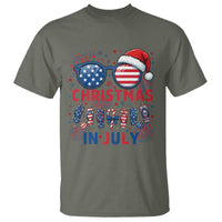 Patriotic USA Sunglasses Christmas In July Graphic T Shirt