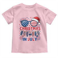 Patriotic USA Sunglasses Christmas In July Graphic Toddler T Shirt