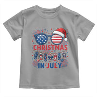 Patriotic USA Sunglasses Christmas In July Graphic Toddler T Shirt