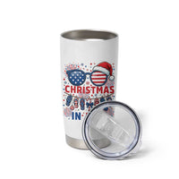Patriotic USA Sunglasses Christmas In July Graphic Tumbler Cup
