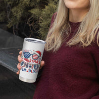 Patriotic USA Sunglasses Christmas In July Graphic Tumbler Cup