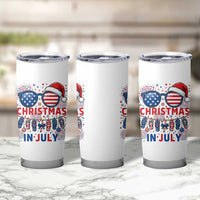 Patriotic USA Sunglasses Christmas In July Graphic Tumbler Cup
