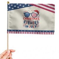 USA Sunglasses Christmas In July Graphic Patriotic Handheld Flag