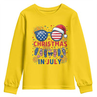 Patriotic USA Sunglasses Christmas In July Graphic Youth Sweatshirt
