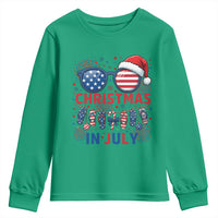 Patriotic USA Sunglasses Christmas In July Graphic Youth Sweatshirt
