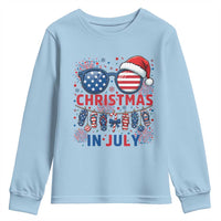 Patriotic USA Sunglasses Christmas In July Graphic Youth Sweatshirt
