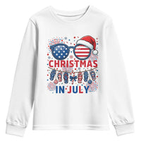 Patriotic USA Sunglasses Christmas In July Graphic Youth Sweatshirt