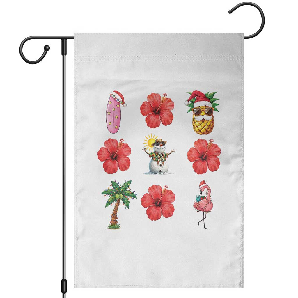Christmas In July Garden Flag Tropical Summer Beach Party Graphic