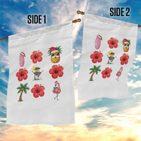 Christmas In July Garden Flag Tropical Summer Beach Party Graphic