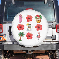 Christmas In July Spare Tire Cover Tropical Summer Beach Party Graphic