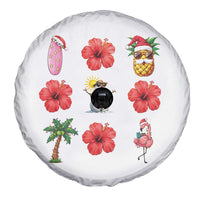 Christmas In July Spare Tire Cover Tropical Summer Beach Party Graphic