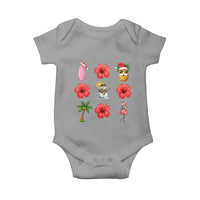 Christmas In July Baby Onesie Tropical Summer Beach Party Graphic