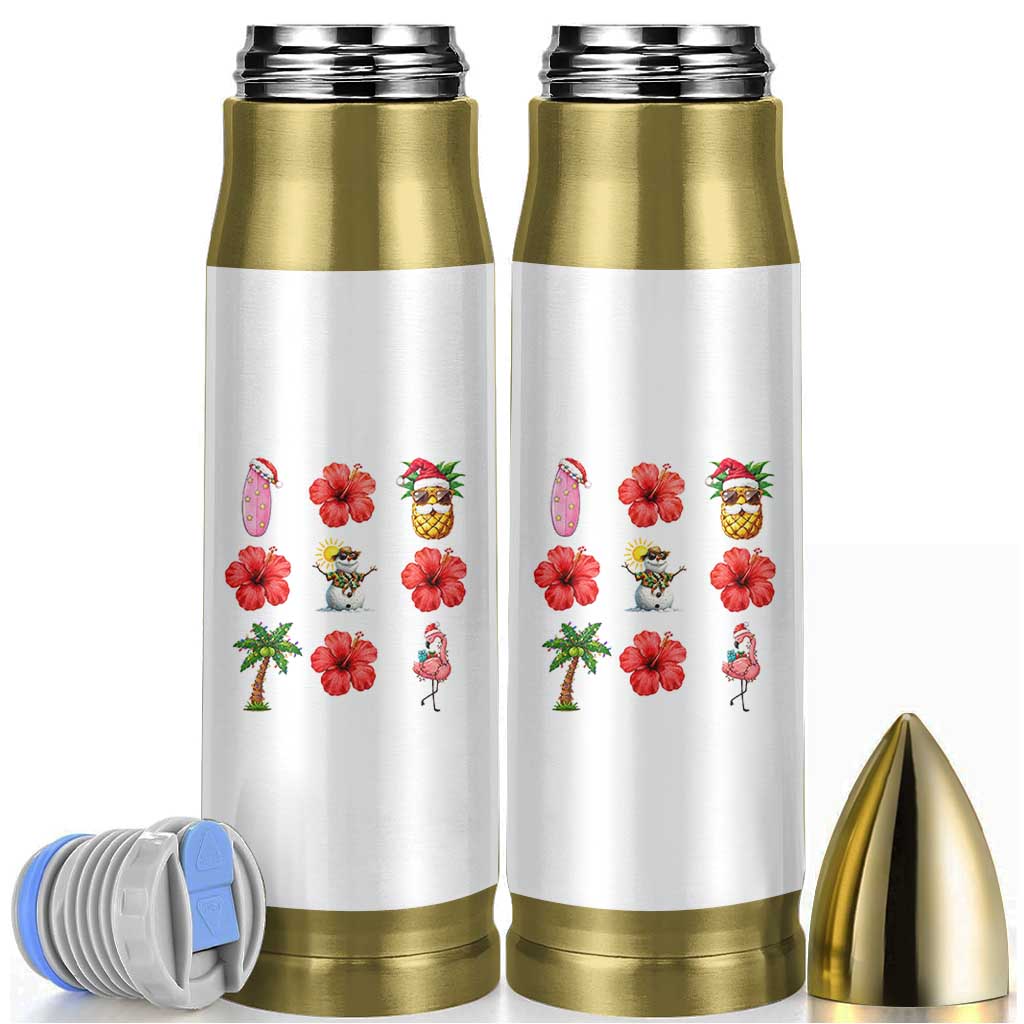 Christmas In July Bullet Tumbler Tropical Summer Beach Party Graphic