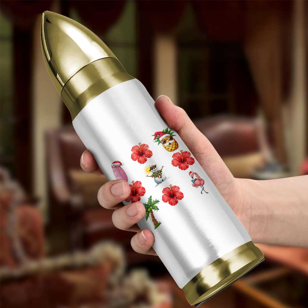 Christmas In July Bullet Tumbler Tropical Summer Beach Party Graphic