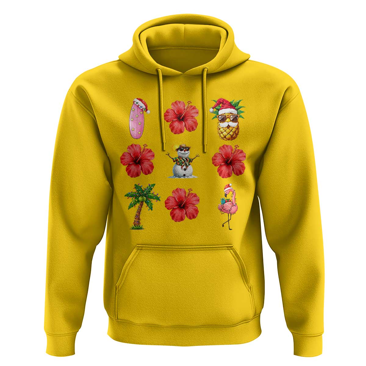 Christmas In July Hoodie Tropical Summer Beach Party Graphic
