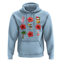 Christmas In July Hoodie Tropical Summer Beach Party Graphic