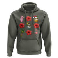 Christmas In July Hoodie Tropical Summer Beach Party Graphic