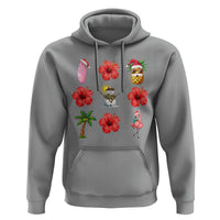 Christmas In July Hoodie Tropical Summer Beach Party Graphic