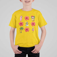 Christmas In July T Shirt For Kid Tropical Summer Beach Party Graphic