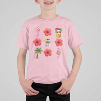 Christmas In July T Shirt For Kid Tropical Summer Beach Party Graphic
