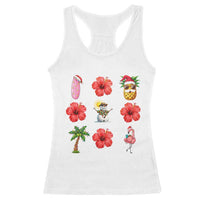 Christmas In July Racerback Tank Top Tropical Summer Beach Party Graphic