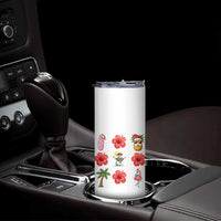 Christmas In July Skinny Tumbler Tropical Summer Beach Party Graphic