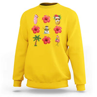 Christmas In July Sweatshirt Tropical Summer Beach Party Graphic