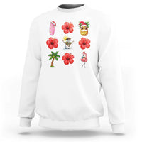 Christmas In July Sweatshirt Tropical Summer Beach Party Graphic