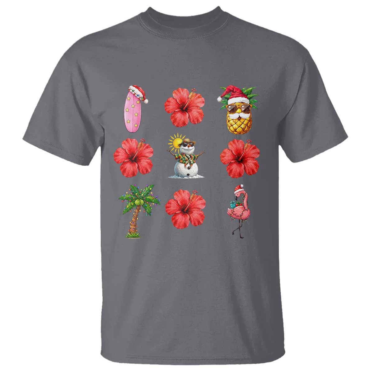 Christmas In July T Shirt Tropical Summer Beach Party Graphic