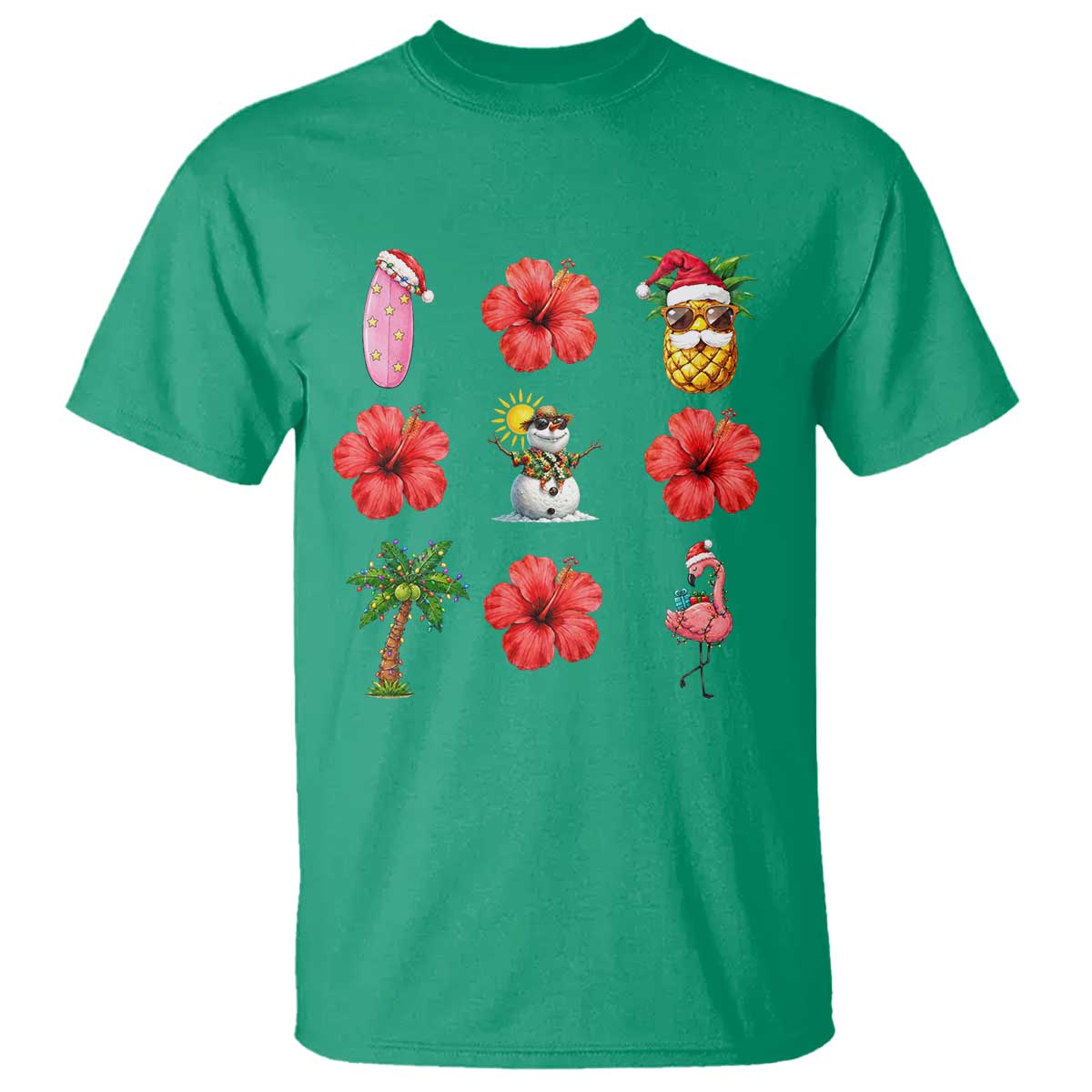 Christmas In July T Shirt Tropical Summer Beach Party Graphic