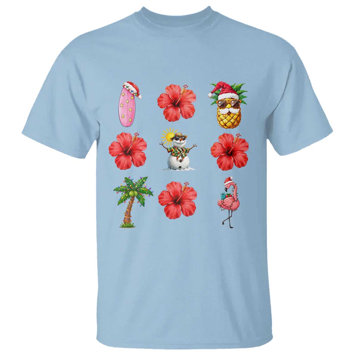 Christmas In July T Shirt Tropical Summer Beach Party Graphic