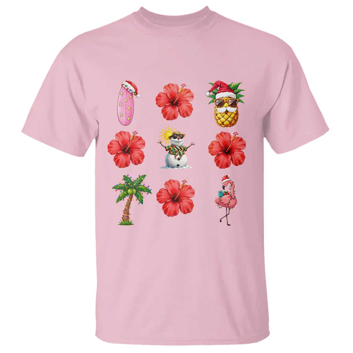 Christmas In July T Shirt Tropical Summer Beach Party Graphic