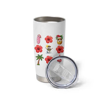 Christmas In July Tumbler Cup Tropical Summer Beach Party Graphic