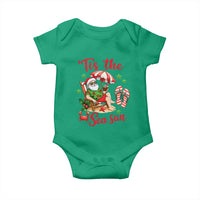 Funny Santa Christmas In July Graphic Baby Onesie Tis The Sea Sun