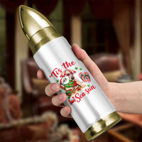 Funny Santa Christmas In July Graphic Bullet Tumbler Tis The Sea Sun