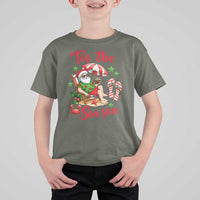 Funny Santa Christmas In July Graphic T Shirt For Kid Tis The Sea Sun