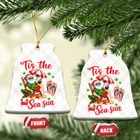 Funny Santa Christmas In July Graphic Ceramic Ornament Tis The Sea Sun