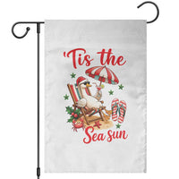Funny Christmas In July Goose Garden Flag Tropical Summer Beach Party