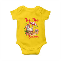 Funny Christmas In July Goose Baby Onesie Tropical Summer Beach Party