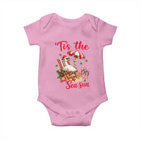 Funny Christmas In July Goose Baby Onesie Tropical Summer Beach Party