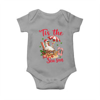 Funny Christmas In July Goose Baby Onesie Tropical Summer Beach Party