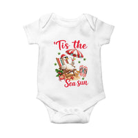 Funny Christmas In July Goose Baby Onesie Tropical Summer Beach Party